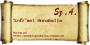 Számel Annabella névjegykártya